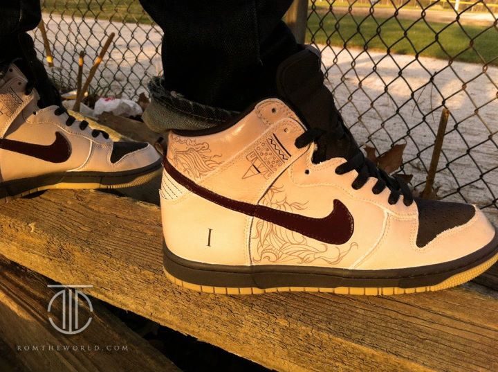 nike-dunk-high-mayan-prophecy-custom-by-rom-3 Nike Dunk High Mayan Prophecy Custom By Rom 3