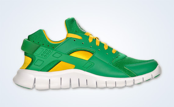 huaraches green and yellow