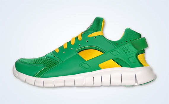 nike huarache free yellow