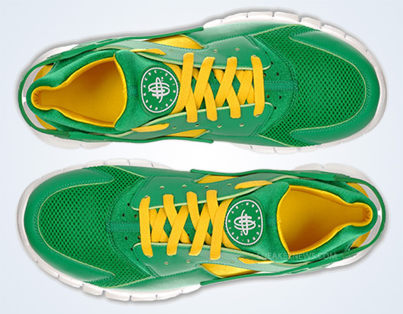 Nike Huarache Free 2012 – Court Green – White – Tour Yellow
