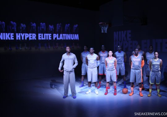 Nike Hyper Elite Platinum Basketball Uniforms