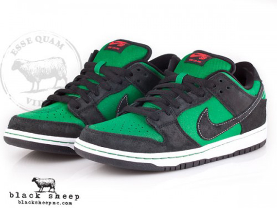 Nike SB Dunk Low Premium - Pine Green - Black - Atom Red