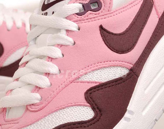 Nike WMNS Air Max 1 – Pink Cooler – Red Mahogany – White – Gym Red