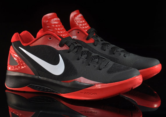 Nike Zoom Hyperdunk 2011 Low Black White Sport Red 3