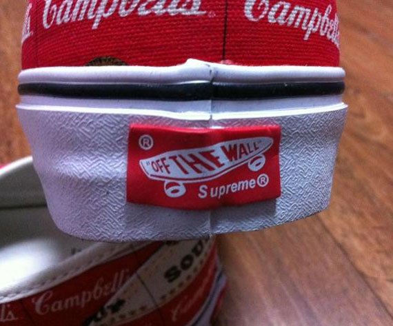 Supreme x Vans Authentic 'Campbell Soup' - SneakerNews.com