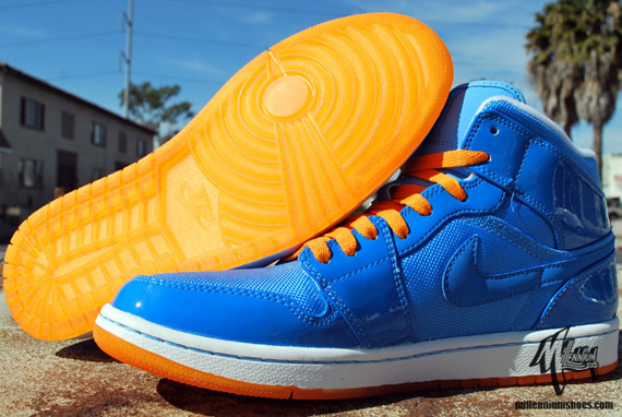 Air Jordan 1 Phat Mid - Italy Blue/White-University Blue-Vivid Orange