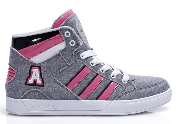 Adidas Hard Court Hi Grey Pink 1