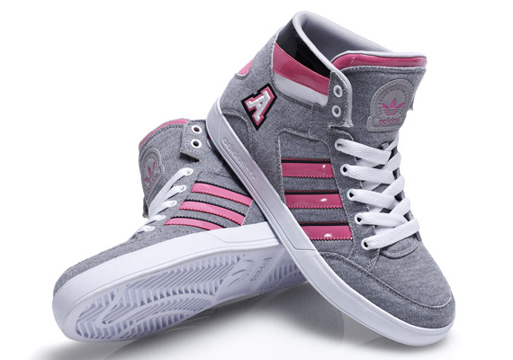 Adidas Hard Court Hi Grey Pink 2