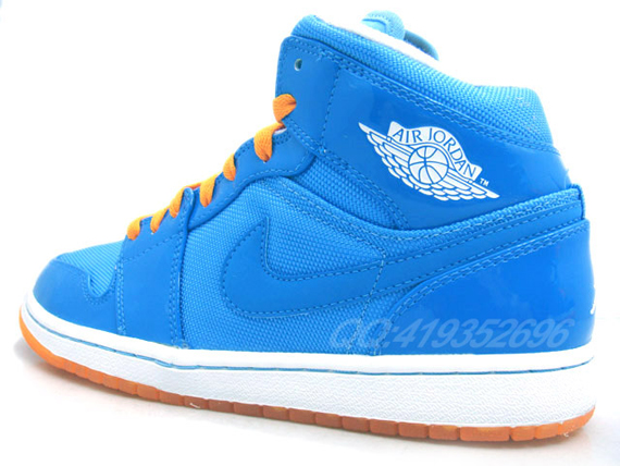 Air Jordan 1 Blue Orange Wht 6