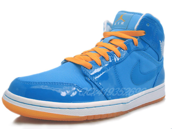 Air Jordan 1 Blue Orange Wht 7