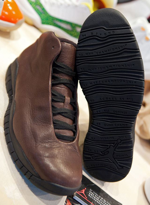 Air Jordan X Brown Leather Seamless Sample