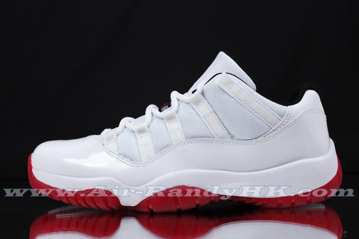 Air Jordan Xi Low White Black Varsity Red 2