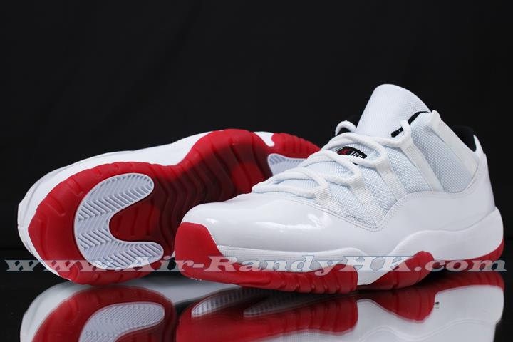 Air Jordan Xi Low White Black Varsity Red 5