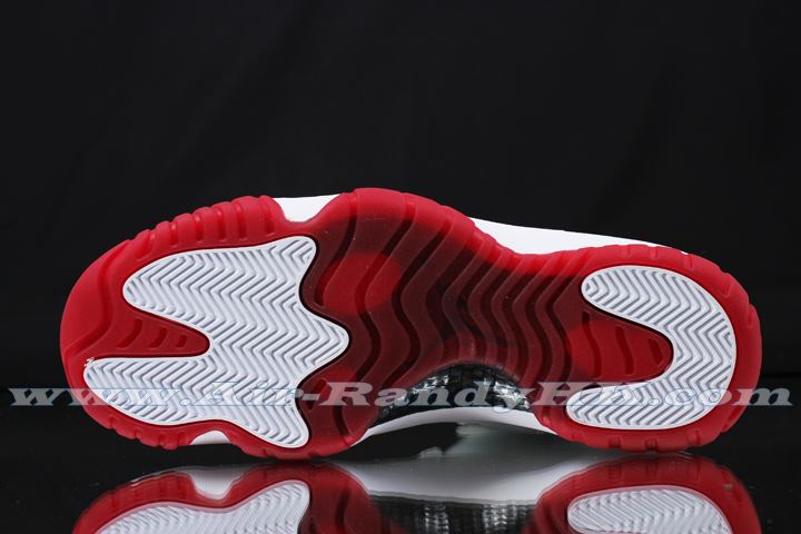 Air Jordan Xi Low White Black Varsity Red 7