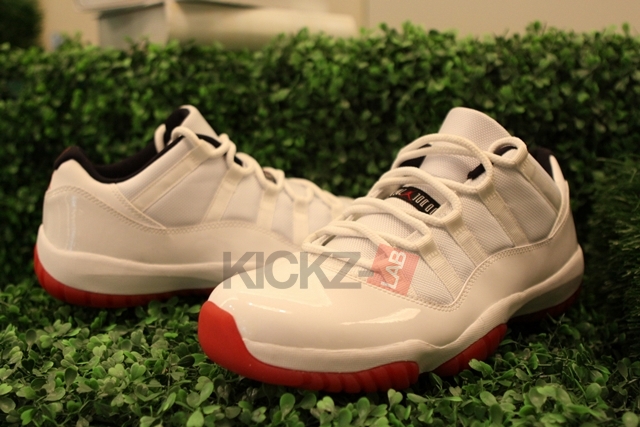 air-jordan-xi-low-white-black-varsity-red-detailed-images-07 Air Jordan Xi Low White Black Varsity Red Detailed Images 07