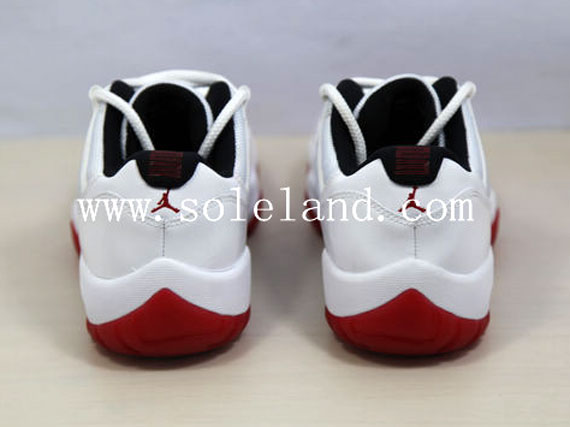 Air Jordan Xi Low White Red New Photos 4