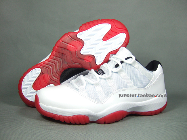 air-jordan-xi-low-white-varsity-red-black-7 Air Jordan Xi Low White Varsity Red Black 7