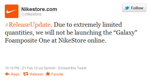 Galaxy Foamposite Nikestore Cancelled