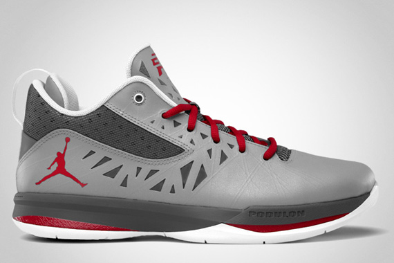 Jordan CP3.V Stealth Varsity Red Light Graphite White SneakerNews