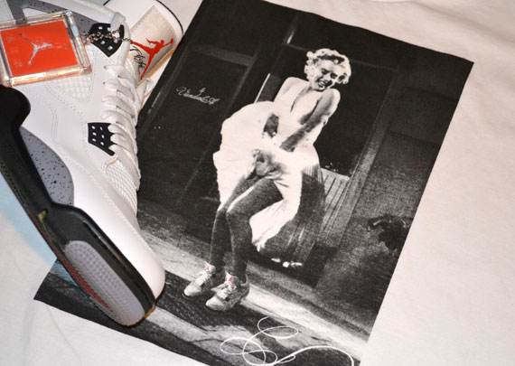 Marilyn Monroe x Air Jordan IV T-Shirt by Vandal-A