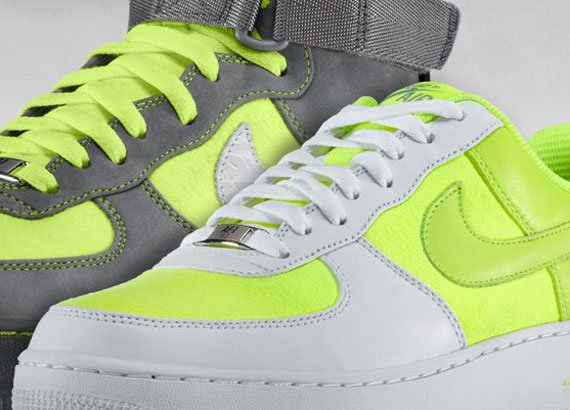 Nike Air Force 1 iD 'Tennis Ball' Options - March 2012