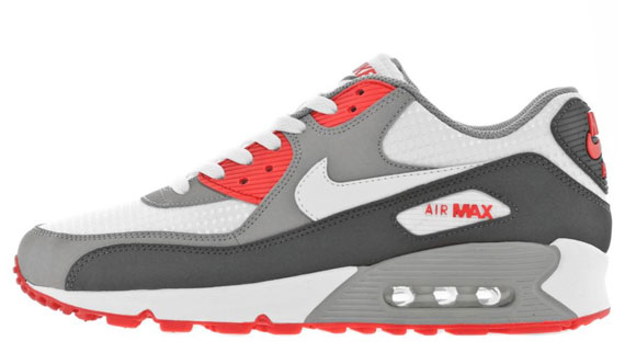 Nike Air Max 90 White Dark Shadow Red 3