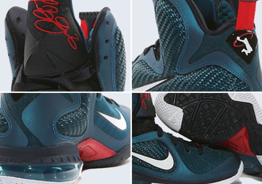 Nike LeBron 9 – Green Abyss – Obsidian – Light Blue Heather