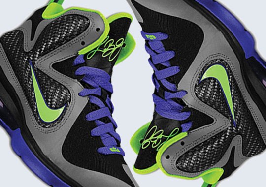 Nike LeBron 9 GS – Grey – Volt – Purple | Available