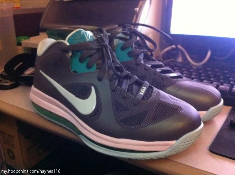 Nike Lebron 9 Low Mint Candy Cool Grey New Green 03