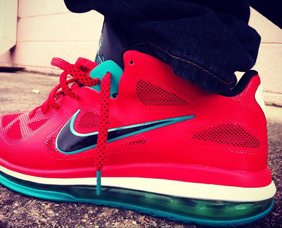 Nike Lebron 9 Low Red Aqua 1