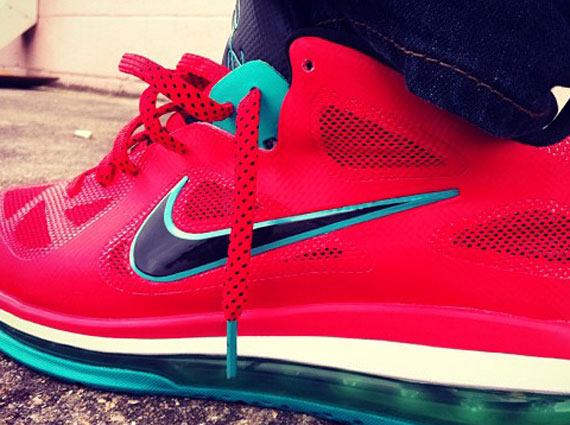 Nike LeBron 9 Low – Red – Aqua