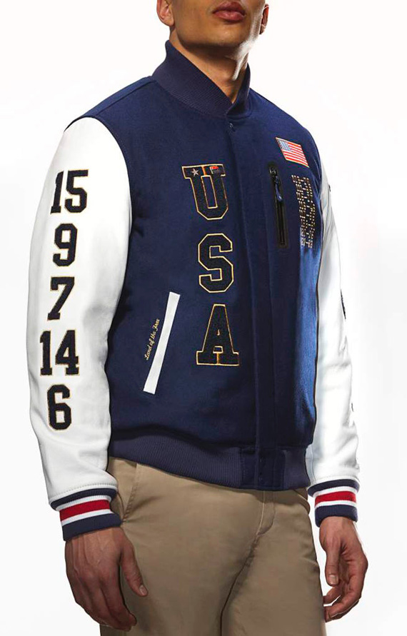 Nike Dream Team USA Destroyer Varsity Jacket 2012 Navy White M