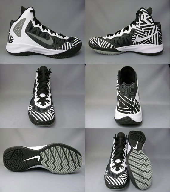 Nike Zoom Hyperenforcer Black White Stripes 2