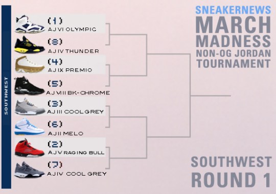 Sneaker News March Madness Non-OG Air Jordan Tournament – Round 1 Voting | Southwest