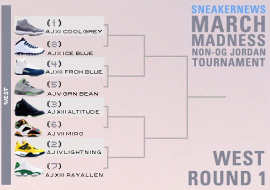 Sneaker News March Madness Non-OG Air Jordan Tournament – Round 1 Voting | West