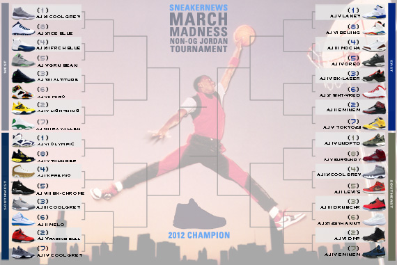 Sneaker News March Madness Non-OG Air Jordan Tournament – Round 1 Voting