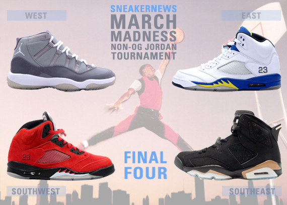 Sneaker News March Madness Non-OG Air Jordan Tournament – Final Four Voting