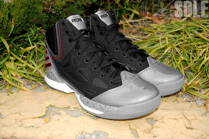 Adidas Adizero Rose 2.5 Lead Black Scarlet 3