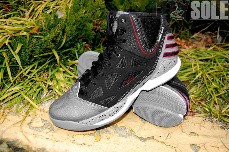 Adidas Adizero Rose 2.5 Lead Black Scarlet 4