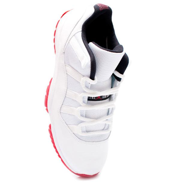 Air Jordan 11 Low White Varsity Red New Images 4
