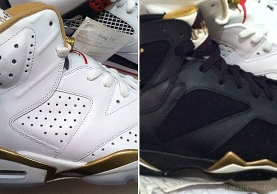 jordan 6 7 gold medal pack