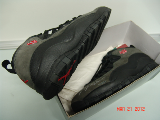 Air Jordan X Shadow Og Autographed 45 Sample 04