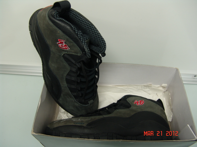 Air Jordan X Shadow Og Autographed 45 Sample 09