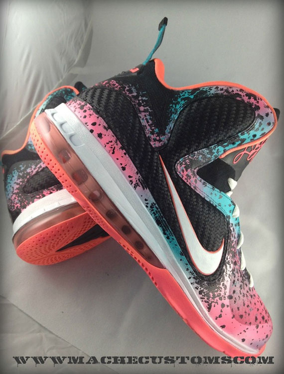 Lebron 9 Flamingo Customs 3