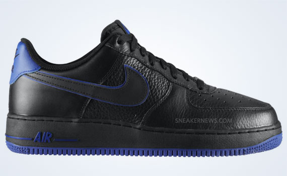 Nike Air Force 1 Low - Black - Blue | Available - SneakerNews.com