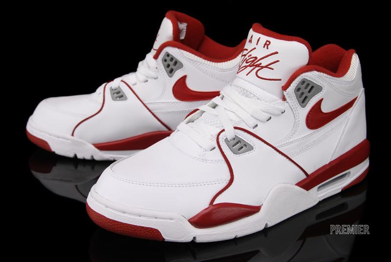 Nike Air Flight 89 White Varsity Red Wolf Grey 2