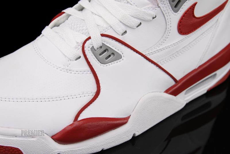 Nike Air Flight 89 White Varsity Red Wolf Grey 4