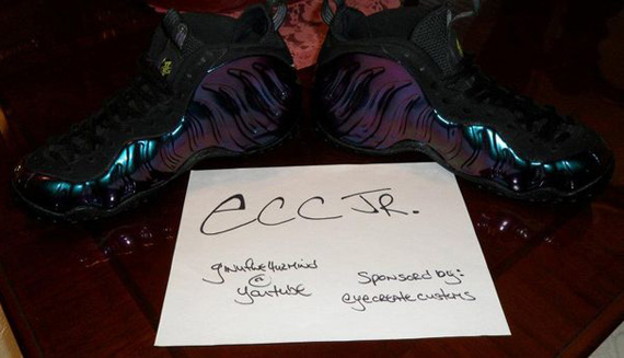 Foamposites best sale with writing