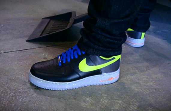 Nike Air Force 1 Low Black Yellow Cement 2