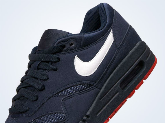 Nike Air Max 1 - Obsidian - University Red